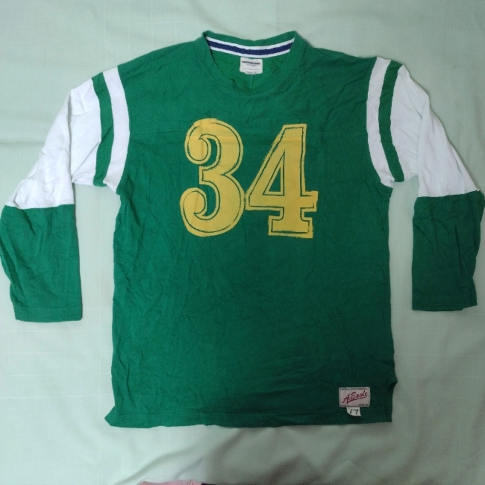 Vintage VTG 90s American Eagle Football Warmup Varsity Jersey Shirt Prep M/L